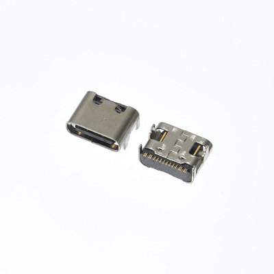 USB Type-C REC单排16P6.5四脚插板Connector