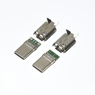USB 2.0 TYPE C 16PIN &nbsp;PLUG &nbsp;+PCB+后壳
