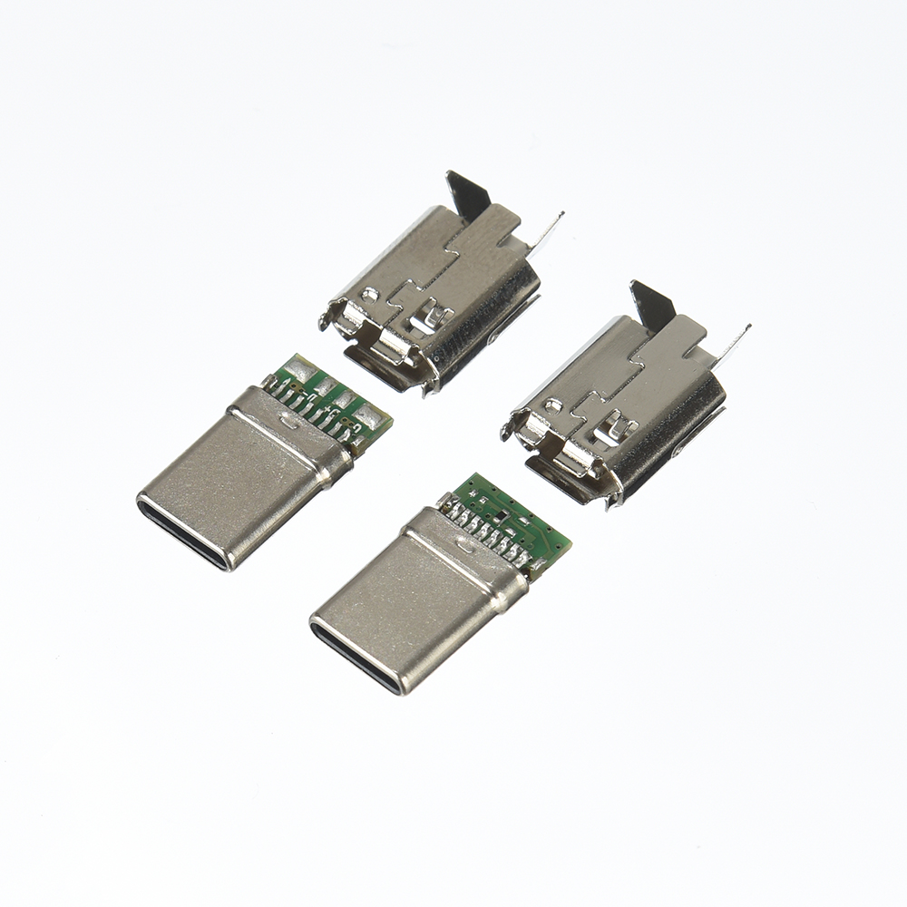 USB 2.0 TYPE C 16PIN  PLUG  +PCB+后壳